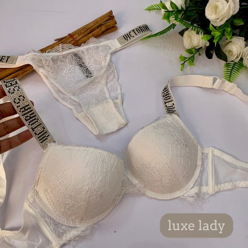Victoria’s Secret Embroidered Bra & Panty Set - My Store