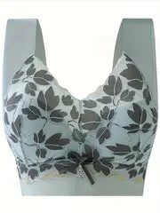 Elegant Floral Lace Wireless Bra for Women - My Store