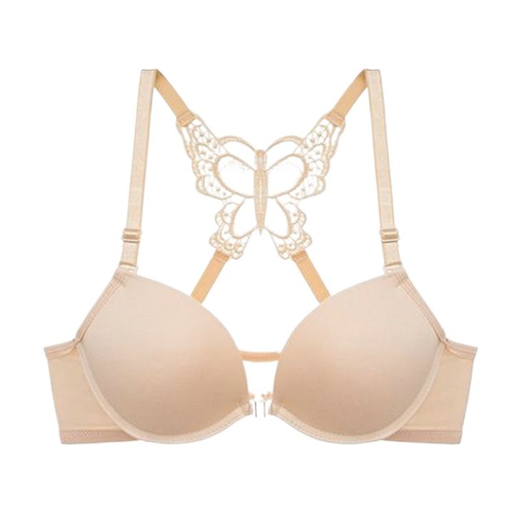 Butterfly Front Open Push Up Bra & Panty Set - My Store