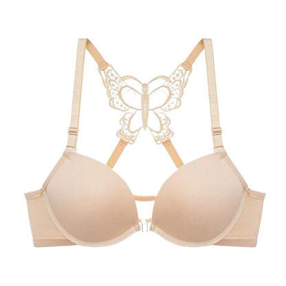 Butterfly Front Open Push Up Bra & Panty Set - My Store