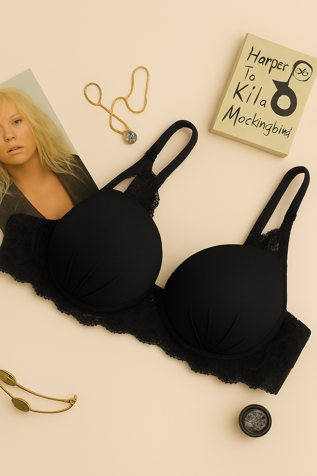 Silk Padded Soft Stylish Bra - My Store