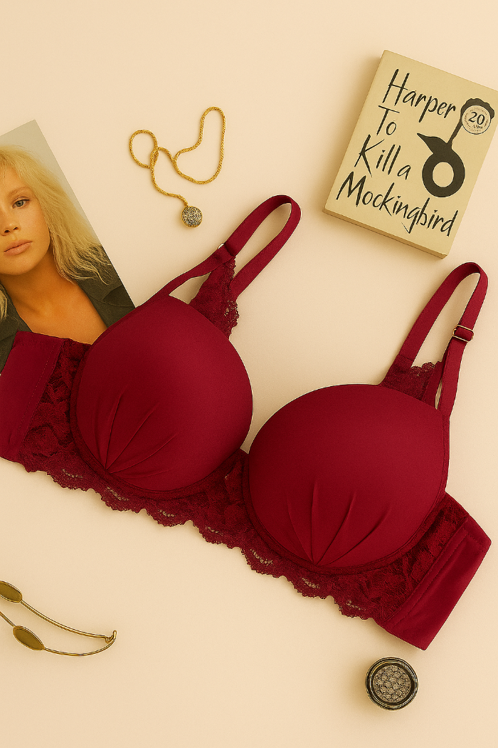 Silk Padded Soft Stylish Bra - My Store