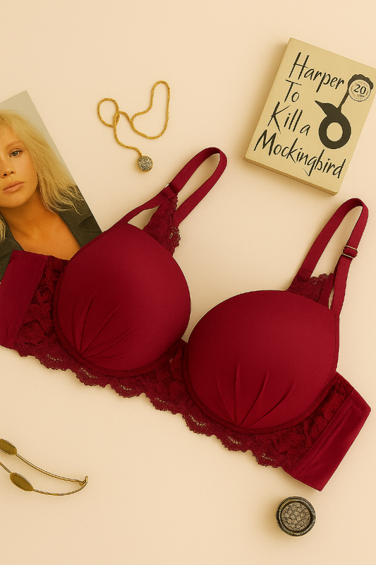 Silk Padded Soft Stylish Bra - My Store