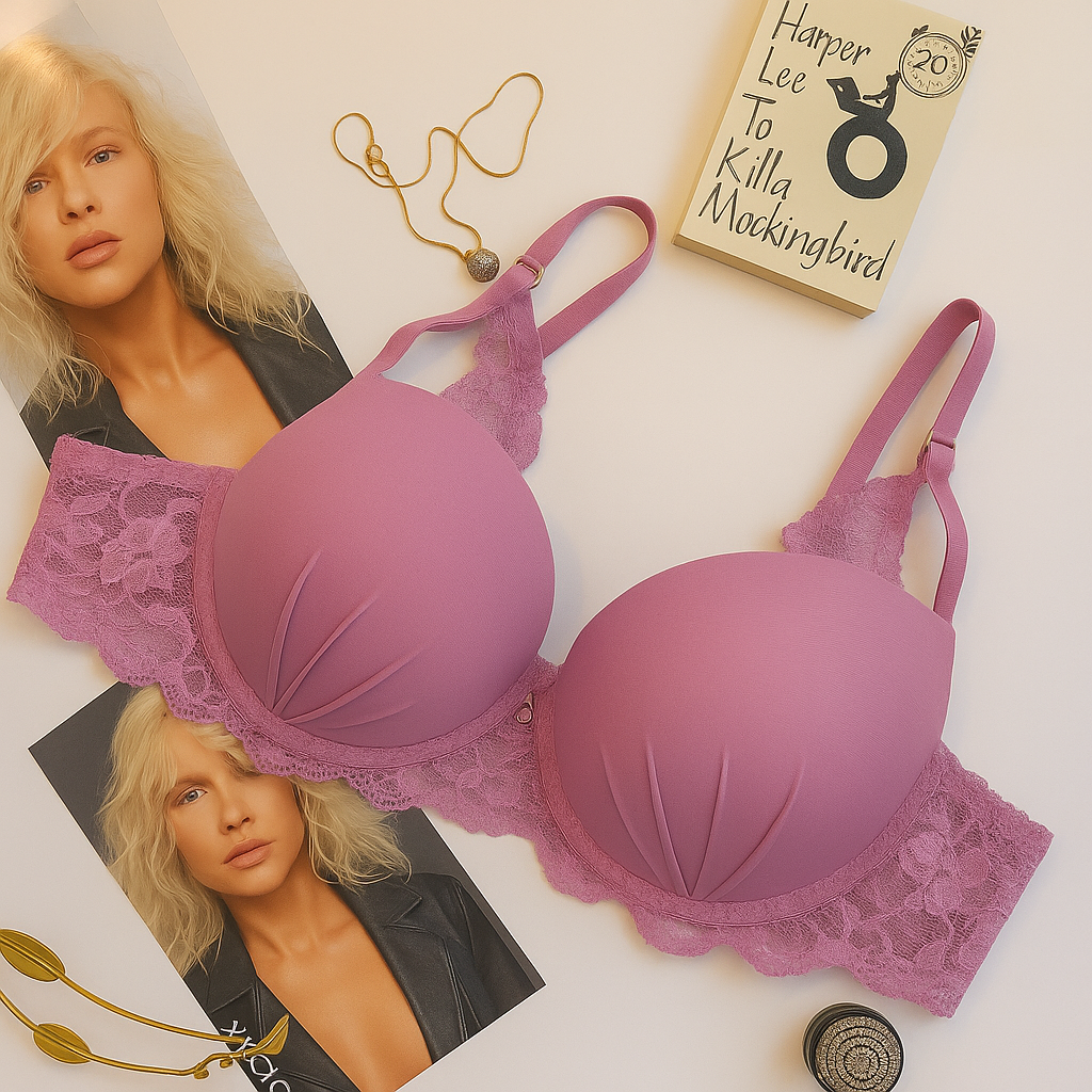 Silk Padded Soft Stylish Bra - My Store