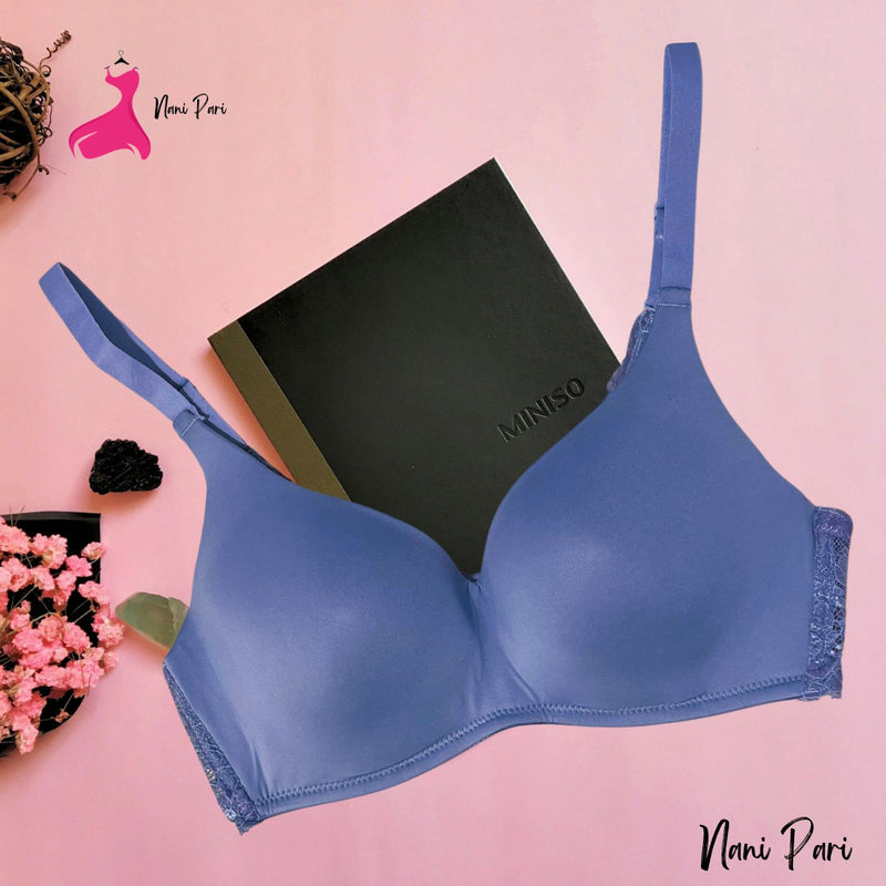 Thai Plain Imported Padded Bra For Extra cup & Sizes - My Store