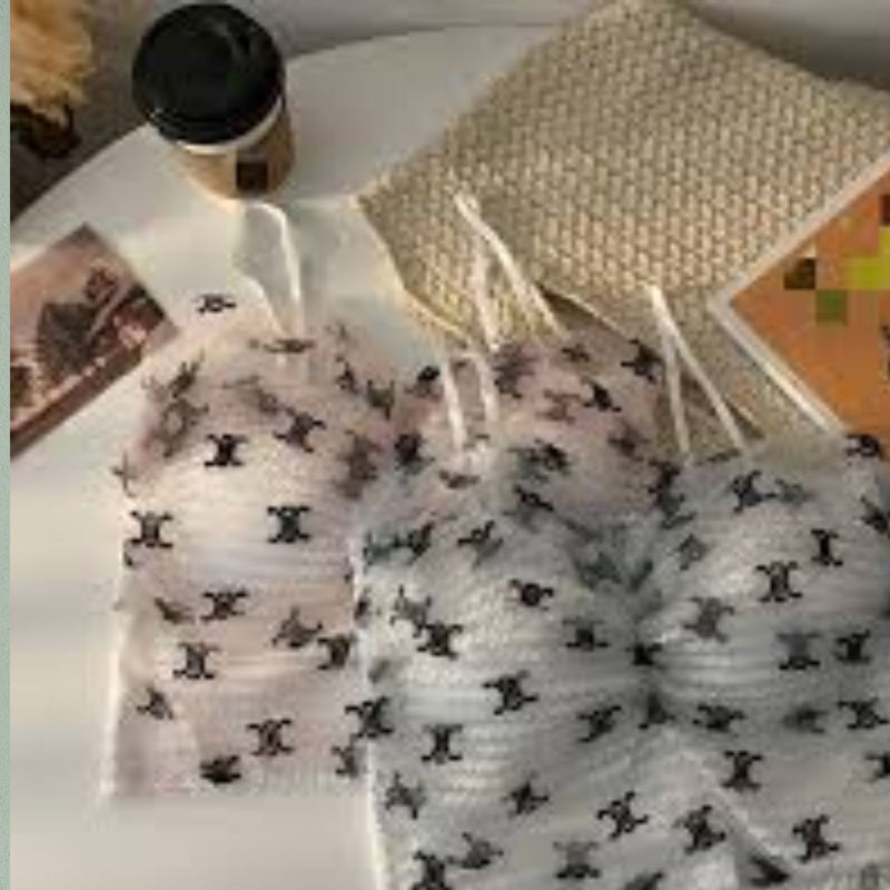Light Colour Net Padded Top - My Store