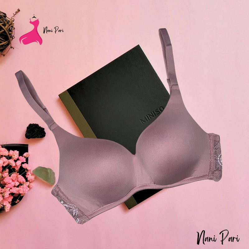 Thai Plain Imported Padded Bra For Extra cup & Sizes - My Store