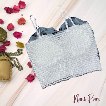 Light Colour Net Padded Top - My Store