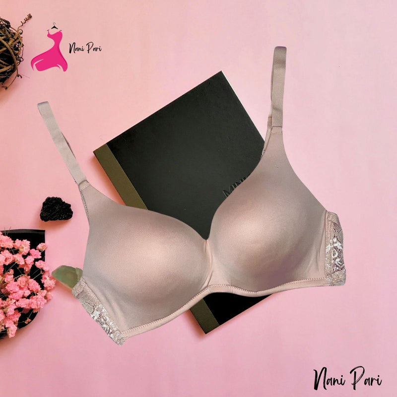 Thai Plain Imported Padded Bra For Extra cup & Sizes - My Store