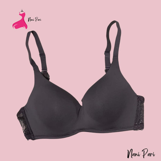 Thai Plain Imported Padded Bra For Extra cup & Sizes - My Store