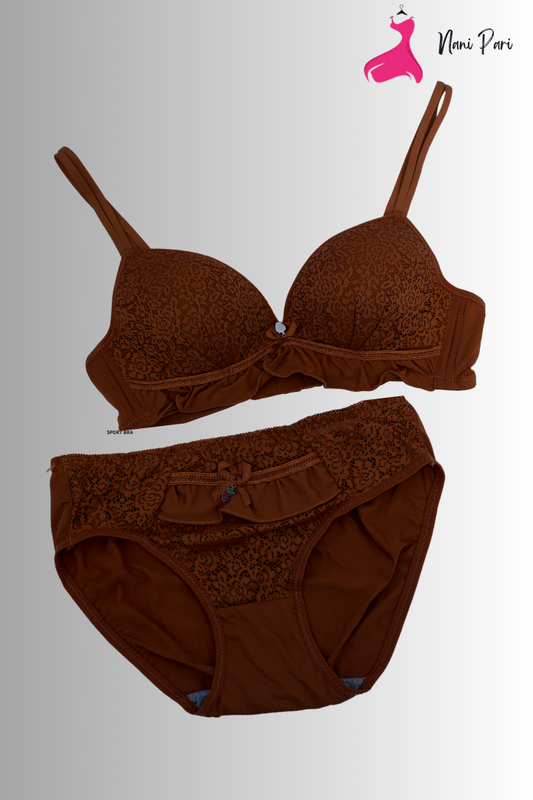 Stylish NetPadded Bra & Panty - My Store
