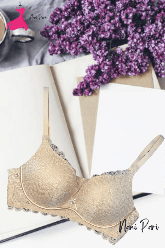 Front Net Thin Padded Stylish Bra - My Store