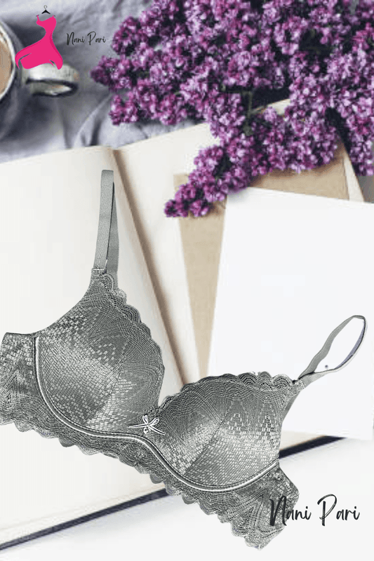 Front Net Thin Padded Stylish Bra - My Store