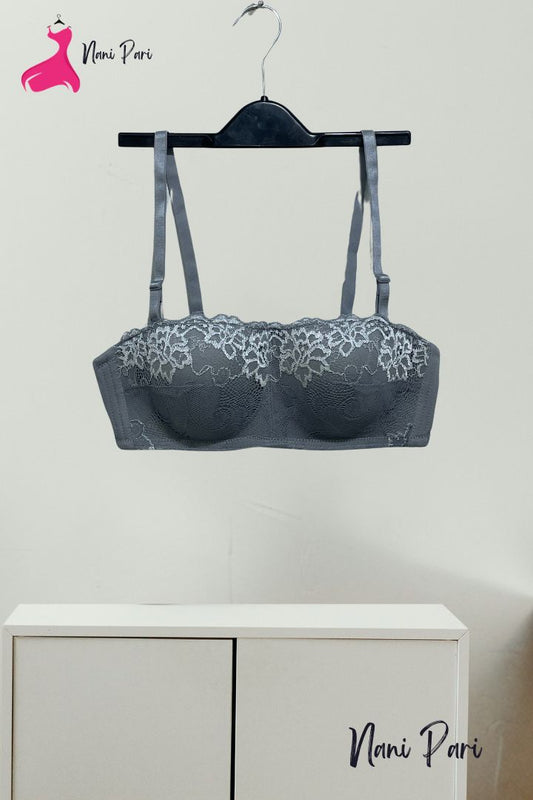 IMPORTD THAI. PREMIUM THIN PAD FLORAL EDGE LACE BRA - My Store