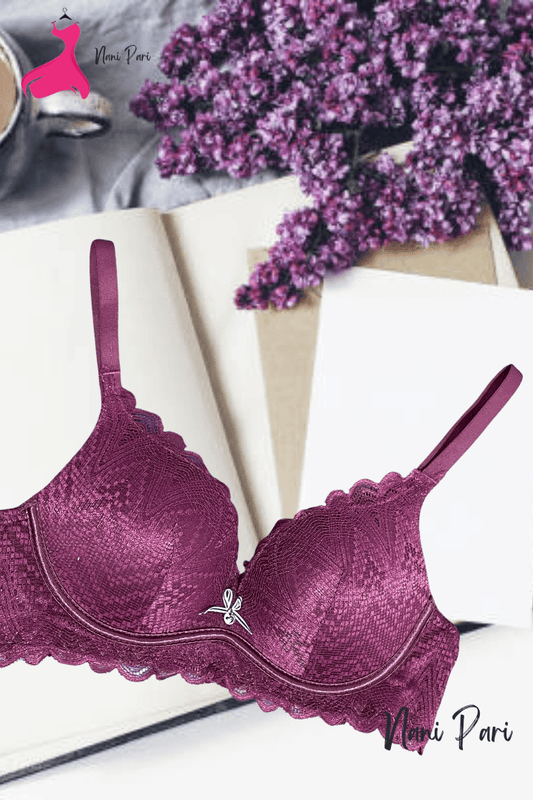 Front Net Thin Padded Stylish Bra - My Store