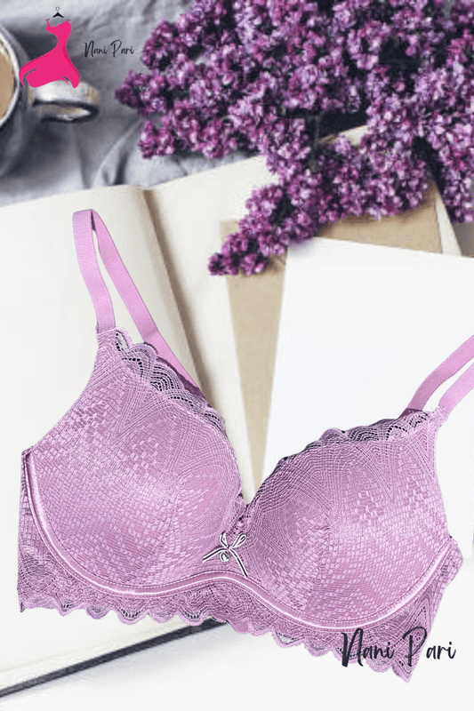 Front Net Thin Padded Stylish Bra - My Store
