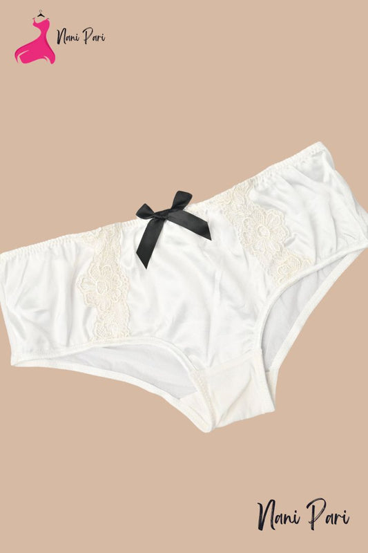 Women's Fancy Lace Design Silk Underwear - My Store