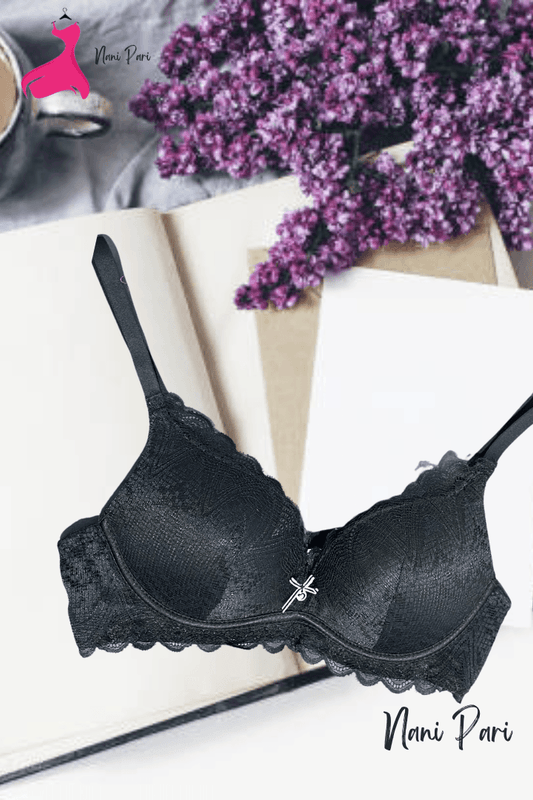 Front Net Thin Padded Stylish Bra - My Store