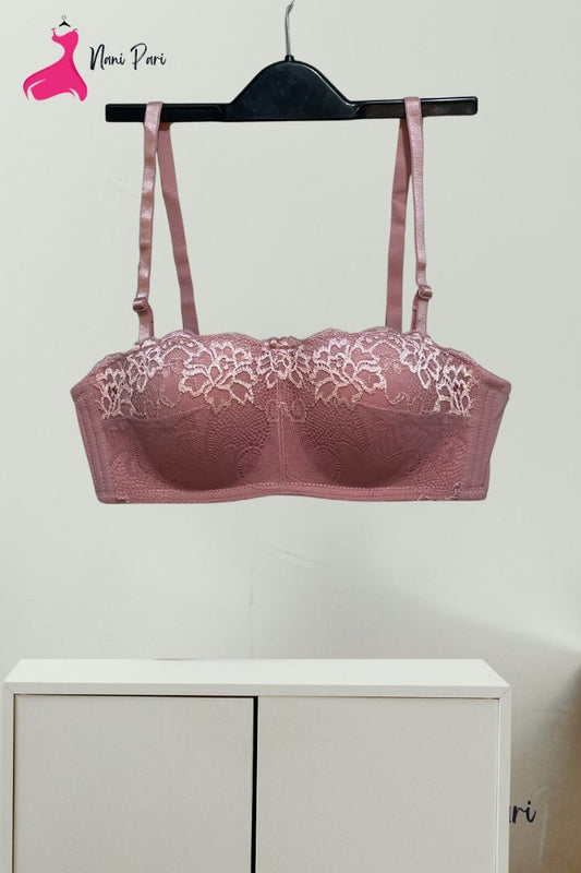 IMPORTD THAI. PREMIUM THIN PAD FLORAL EDGE LACE BRA - My Store