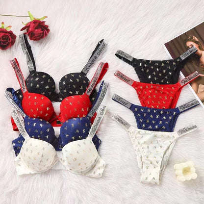 Victoria secret push up rhinestone bra with panty Underwear - My Store