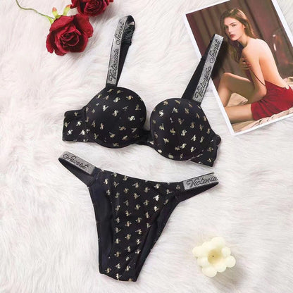 Victoria secret push up rhinestone bra with panty Underwear - My Store