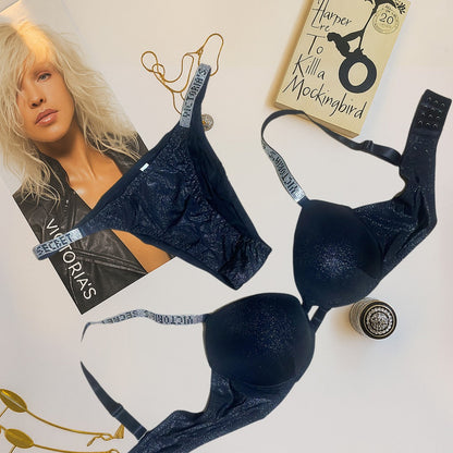 Shiny Fabric Victoria’s Secret Bra & Panty Set - My Store