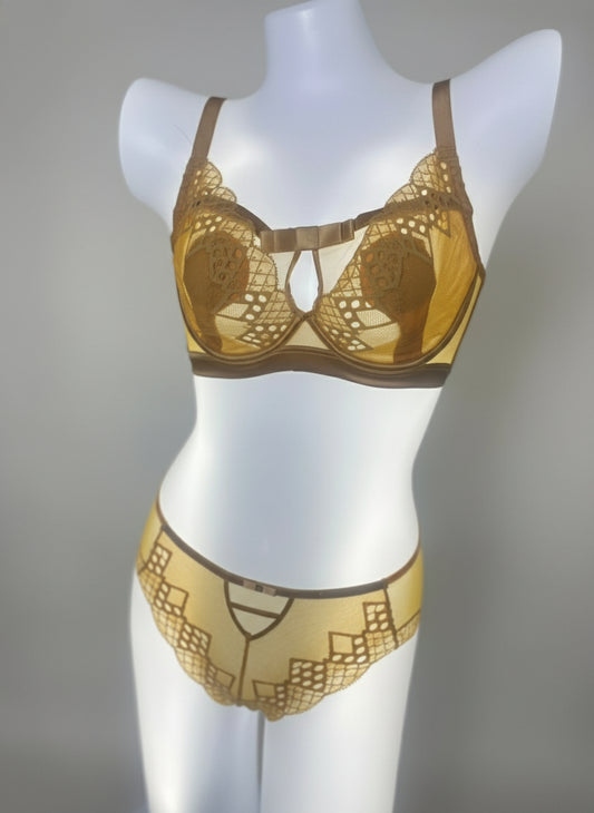 Light Pad Lace Bra & Panty Set