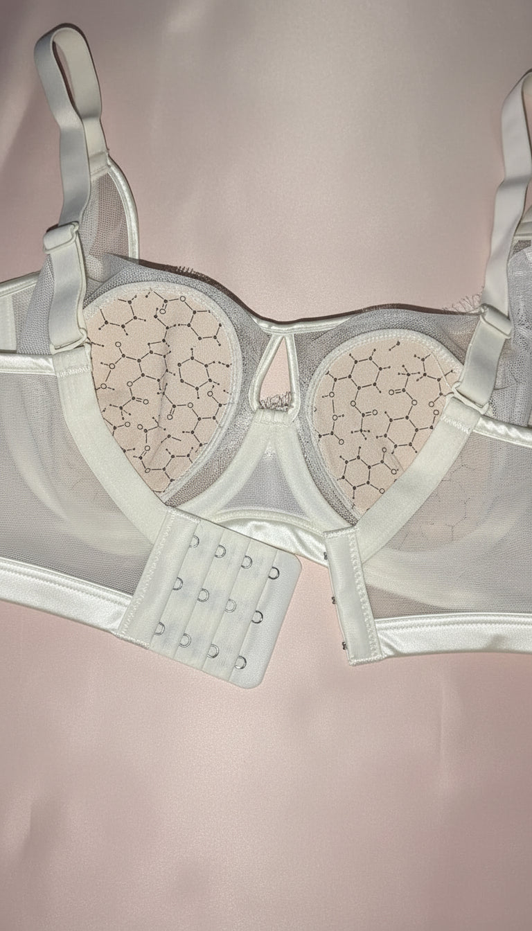 Light pad lace net Bra