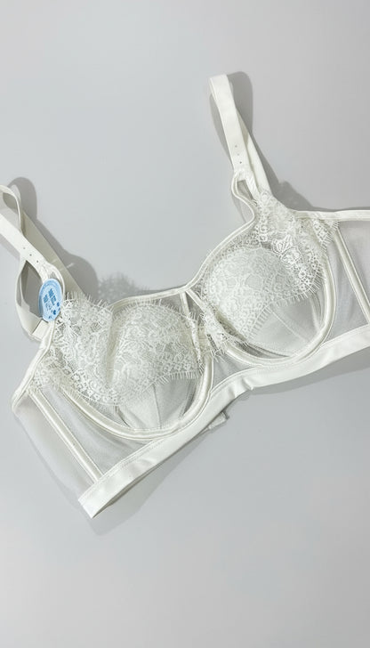 Light pad lace net Bra