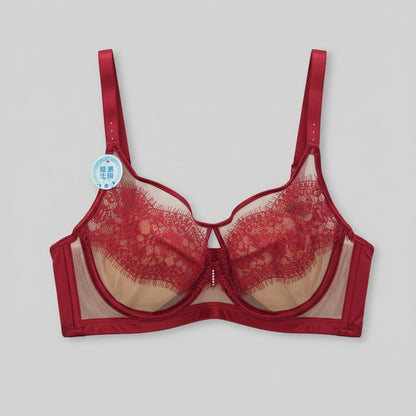 Light pad lace net Bra