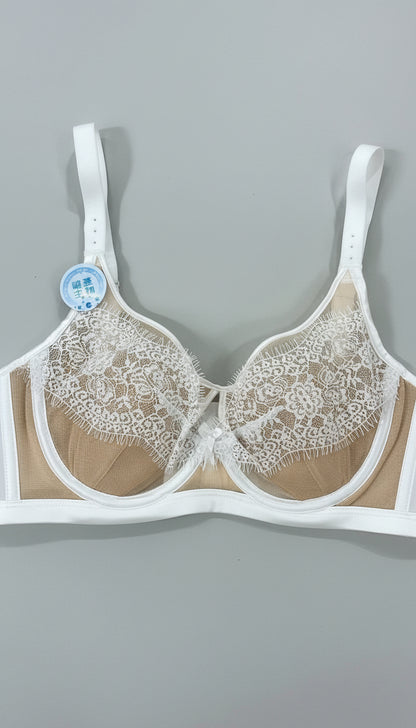 Light pad lace net Bra