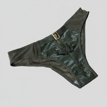 Premium Leather Bra & Panty Set