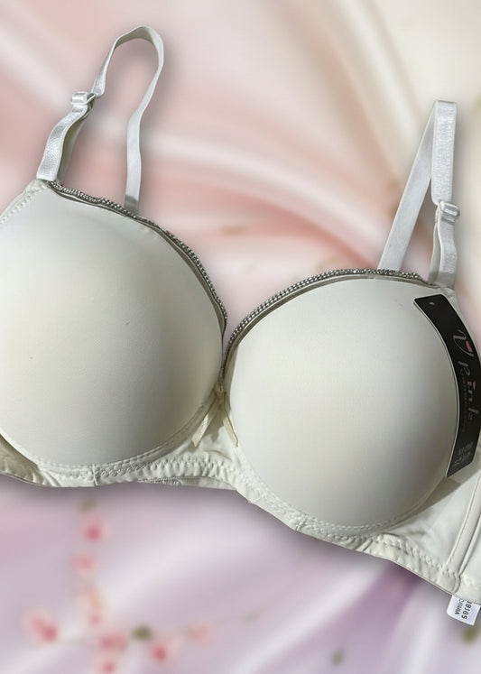 Double Foam Bra With Stone Edges - My Store