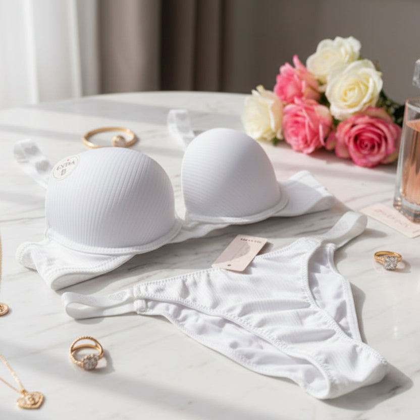 Heart Beats Strap Bra & Panty set - My Store