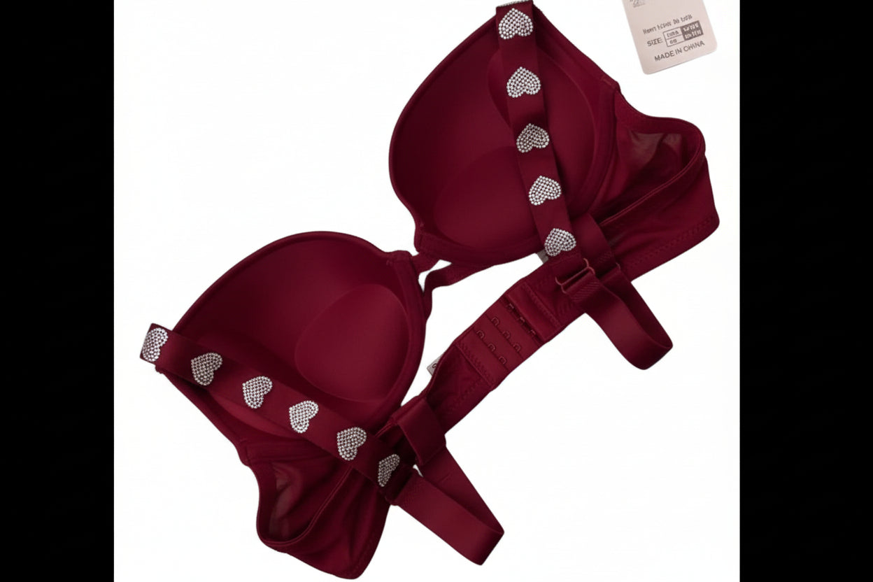 Heart Beats Strap Bra & Panty set - My Store