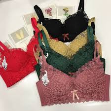 Front Net Padded Imported Bra - My Store