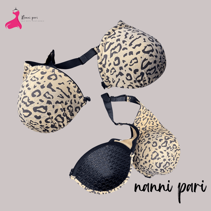 Leopard Style Soft Strepless Comfort Bra - My Store