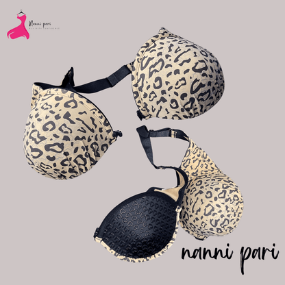 Leopard Style Soft Strepless Comfort Bra - My Store