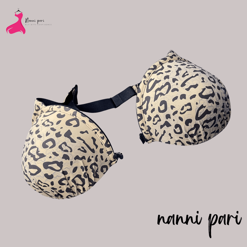 Leopard Style Soft Strepless Comfort Bra - My Store
