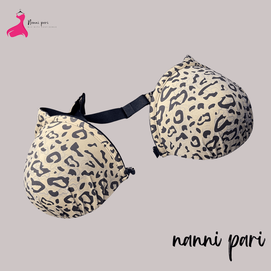 Leopard Style Soft Strepless Comfort Bra - My Store